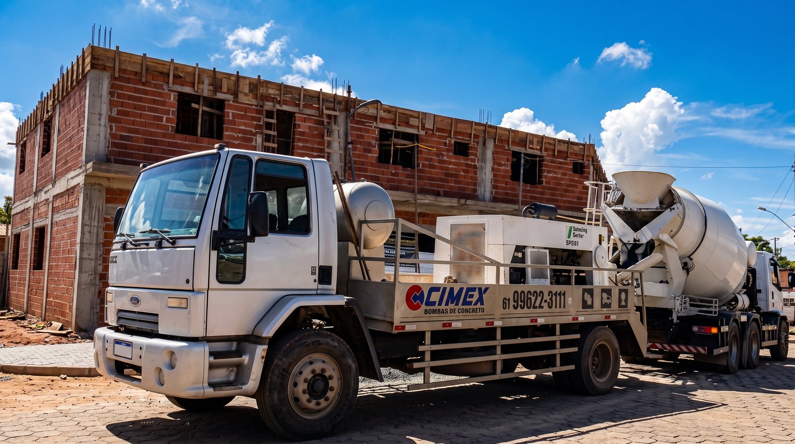 Imagem de bombeamento de concreto